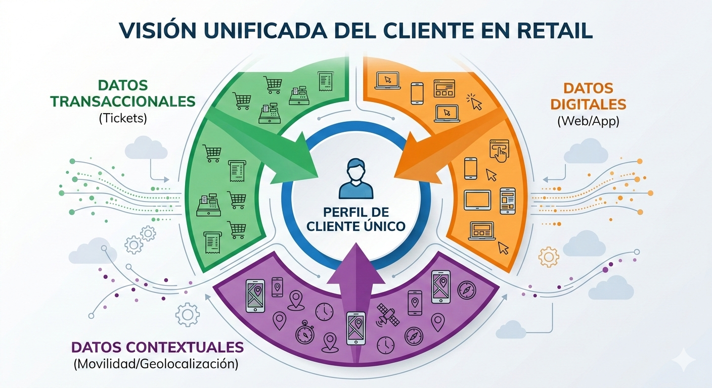 Visión unificada del cliente en retail